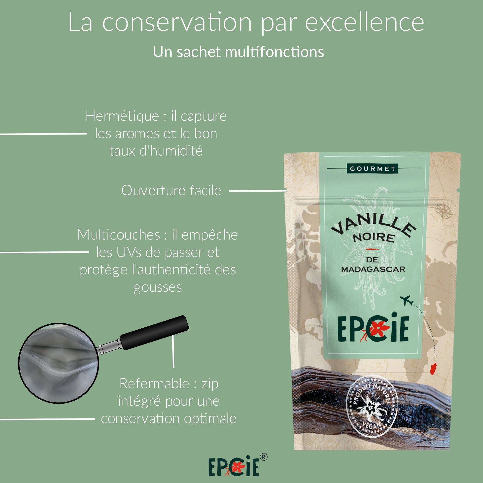 NOUVEAU - 5 Gousses de Vanille noire de Madagascar qualité gourmet – EPCIE®